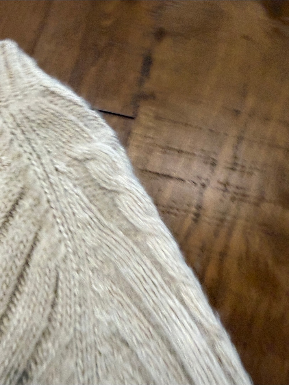 Ann Taylor Ivory Cable Knit Crystal-Button Cardigan - Picture 8 of 9